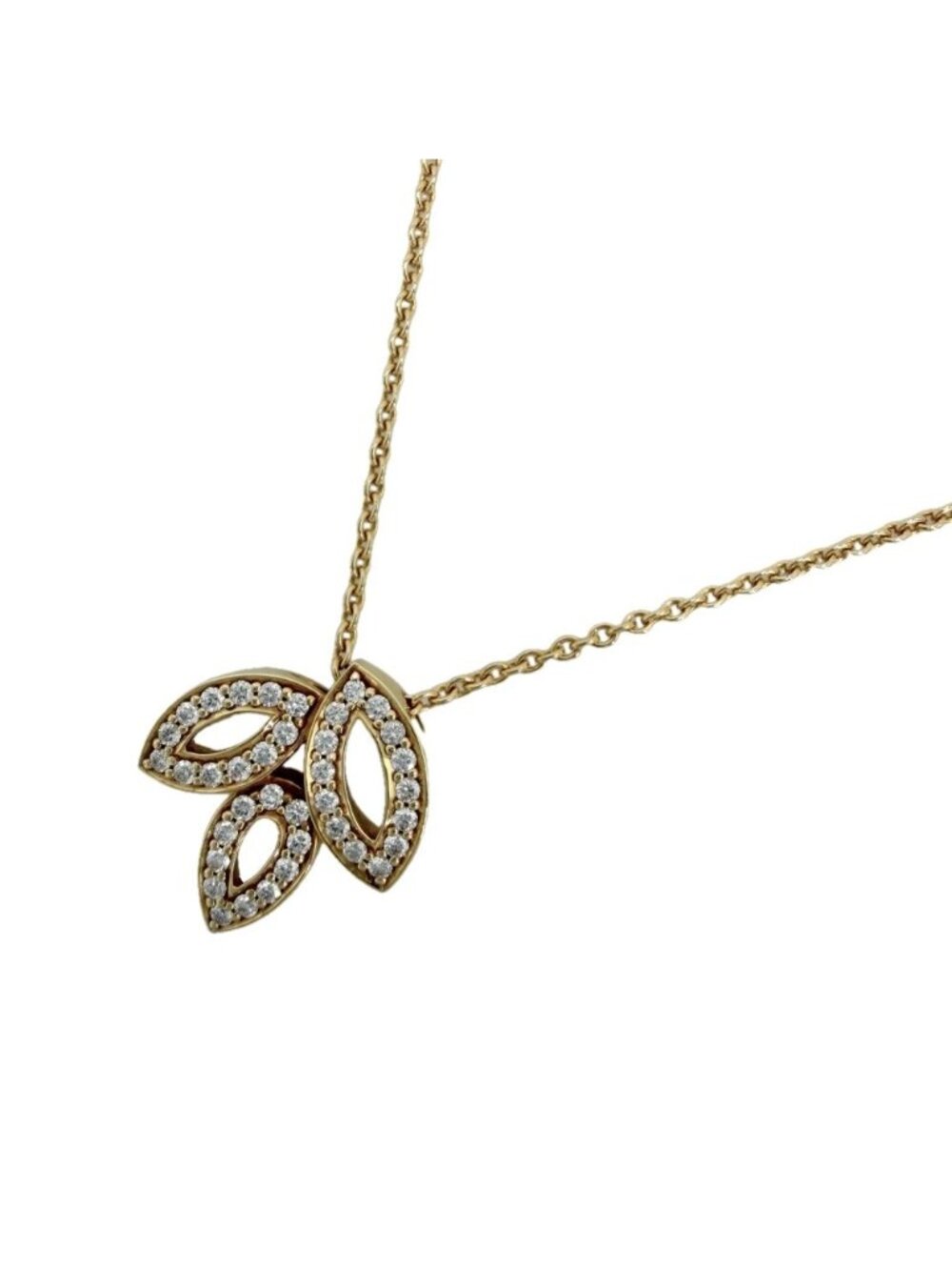 Harry Winston Necklace Lily Cluster Mini YG Yellow Gold Diamond Pedysmimlc